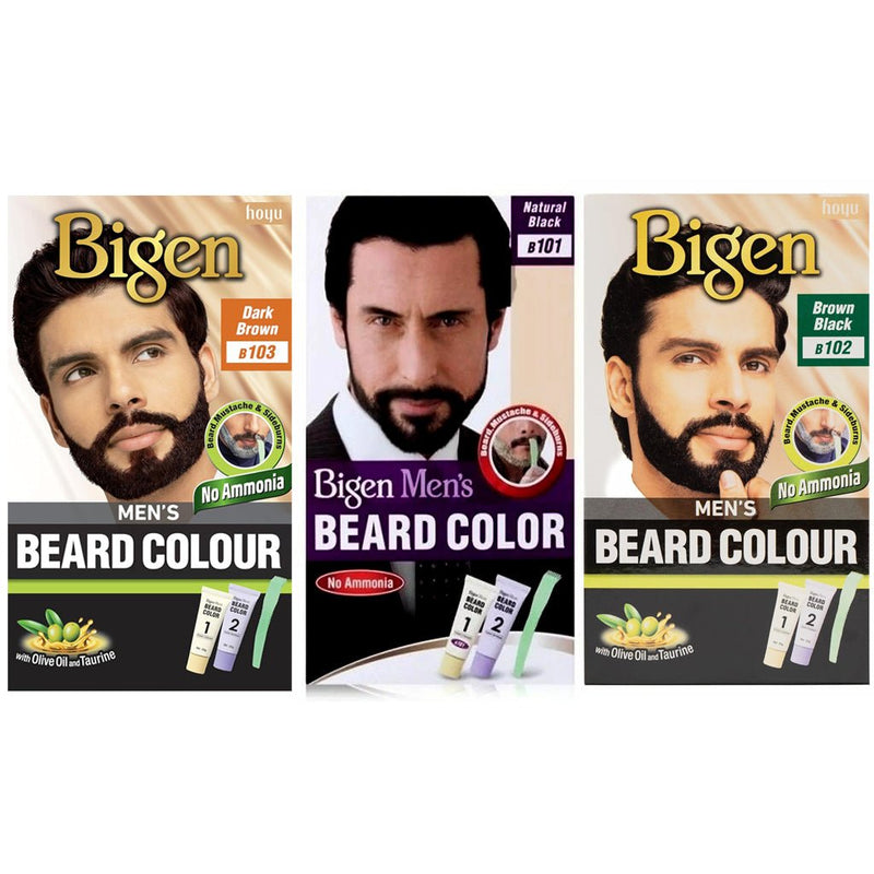 Bigen Mens Speedy Permanent Beard & Moustache Hair Colour Dye, Bigen, Beautizone UK