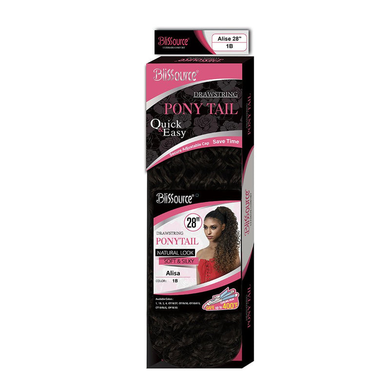 Blissource Drawstring Ponytail Alisa Pony Tail 28", Blissource, Beautizone UK