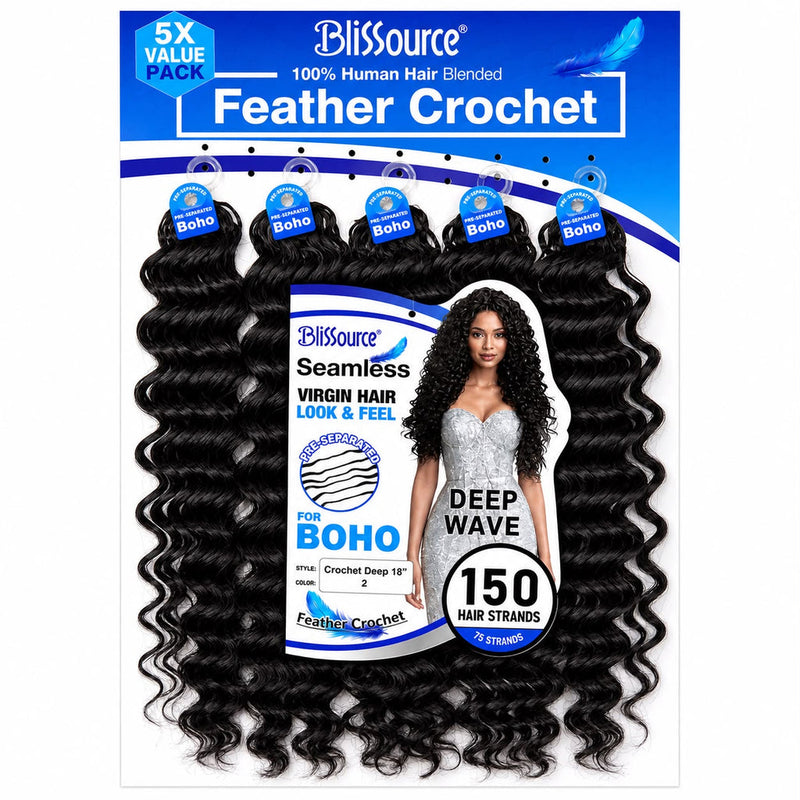 Blissource Feather Crochet Deep Curl shade 2 and 4