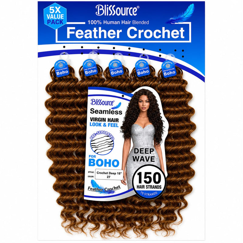 Blissource Feather Crochet Deep Curl shade 27