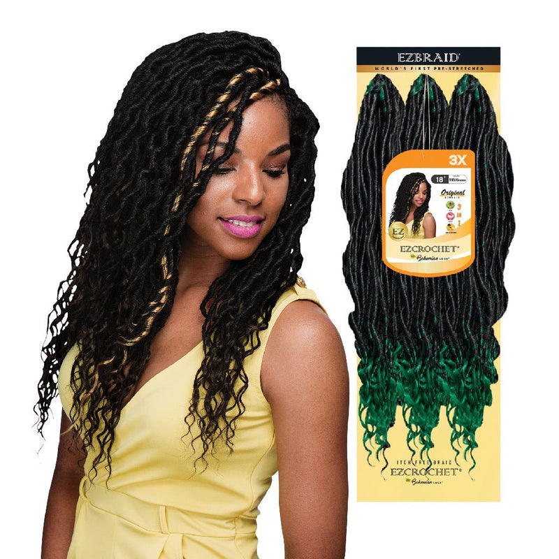 Bohemian LOCS 18" - 3X, EZ BRAID, Beautizone UK