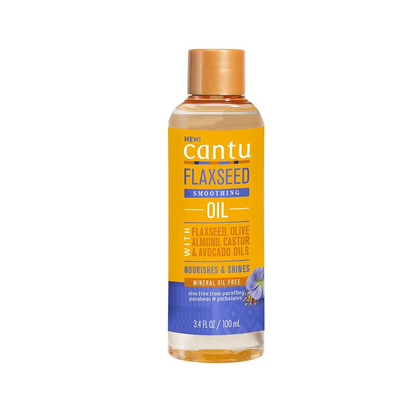Cantu Flaxseed Olive Almond Castor Avocado Smoothing Oil 100ml, Cantu, Beautizone UK
