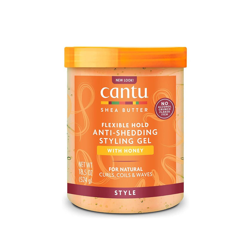 Cantu Shea Butter Maximum Hold Anti - Shedding Styling Gel with Honey 524g, Cantu, Beautizone UK
