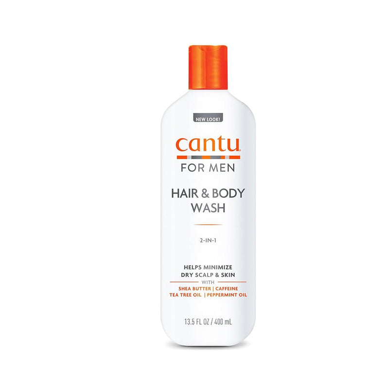 Cantu Shea Butter Mens 3 in 1 Shampoo, Conditioner, and Body Wash 400ml, Cantu, Beautizone UK