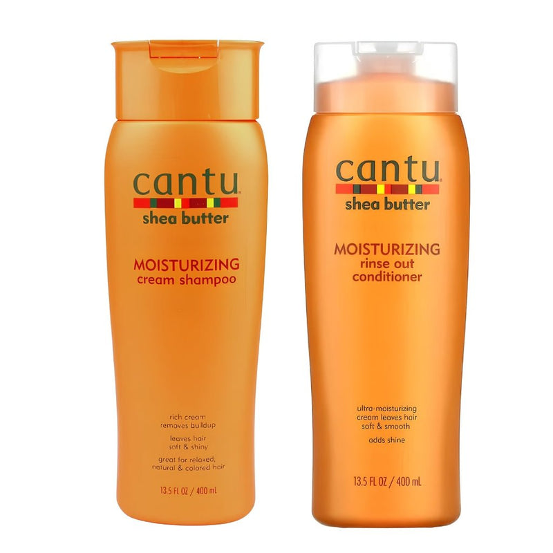 Cantu Shea Butter Moisturizing Shampoo + Conditioner Bundle, Cantu, Beautizone UK