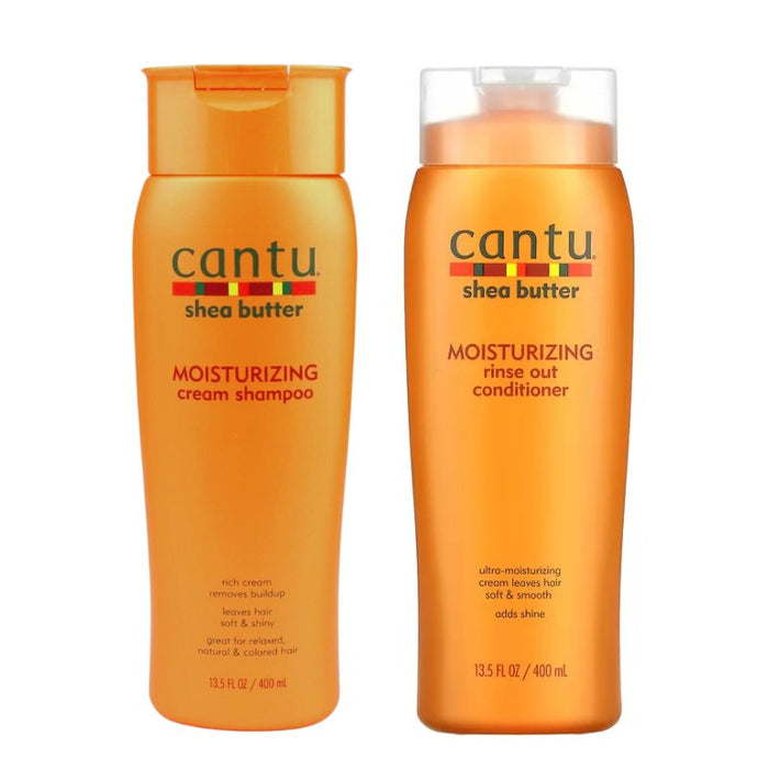 Cantu Shea Butter Moisturizing Shampoo + Conditioner Bundle, Cantu, Beautizone UK