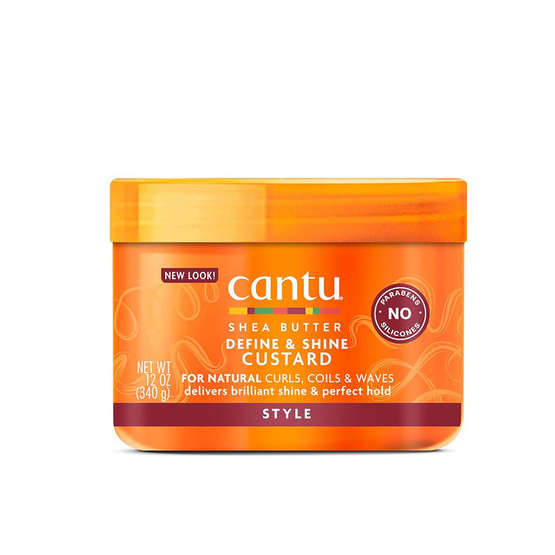 Cantu Shea Butter Natural Hair Define & Shine Custard 340g, Cantu, Beautizone UK
