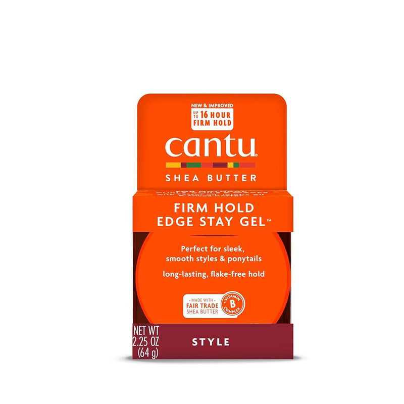 Cantu Shea Butter Natural Hair Extra Hold Edge Stay Gel 64g, Cantu, Beautizone UK