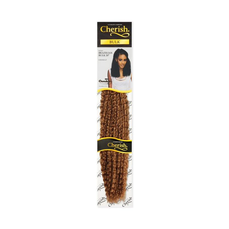 Cherish Brazilian Hair Bulk 20'' Crochet Hair Braids Bulk All Colors, Cherish, Beautizone UK
