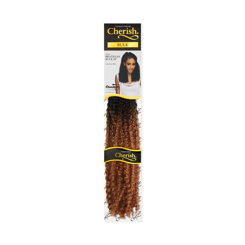 Cherish Brazilian Hair Bulk 20'' Crochet Hair Braids Bulk All Colors, Cherish, Beautizone UK