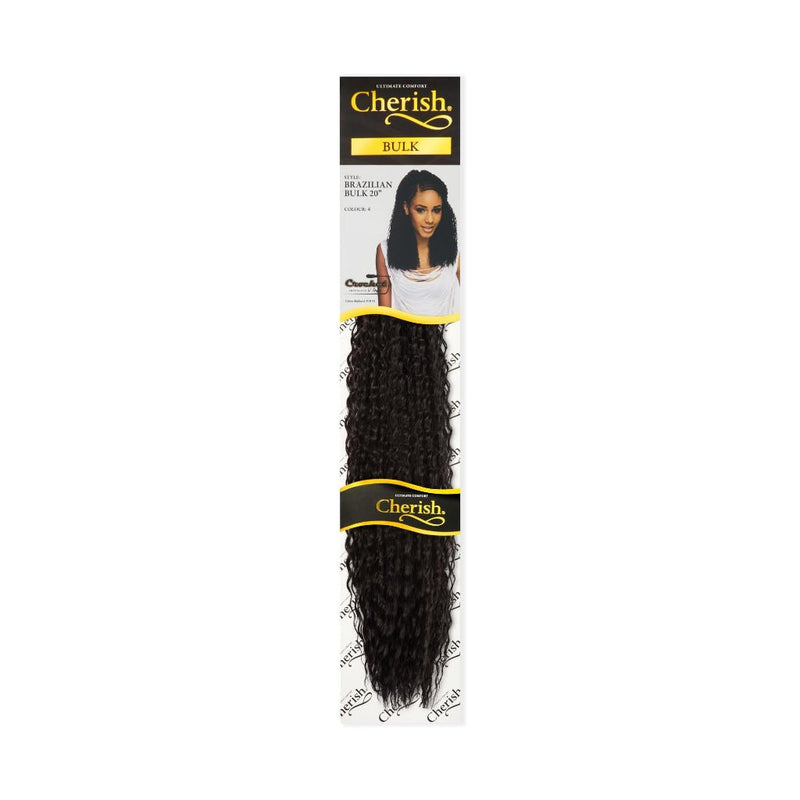 Cherish Brazilian Hair Bulk 20'' Crochet Hair Braids Bulk All Colors, Cherish, Beautizone UK