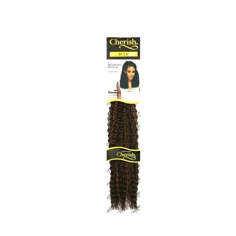 Cherish Brazilian Hair Bulk 20'' Crochet Hair Braids Bulk All Colors, Cherish, Beautizone UK