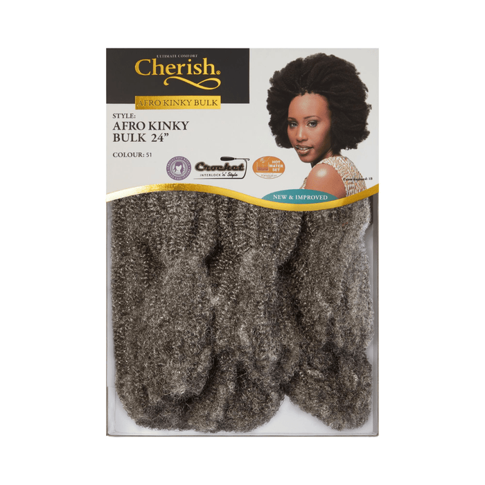 Cherish Bulk - Afro Kinky Bulk 24" Inches Length, Cherish, Beautizone UK