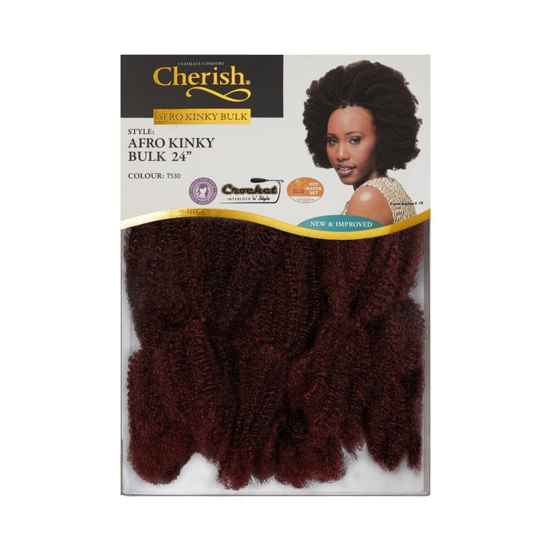 Cherish Bulk - Afro Kinky Bulk 24" Inches Length, Cherish, Beautizone UK