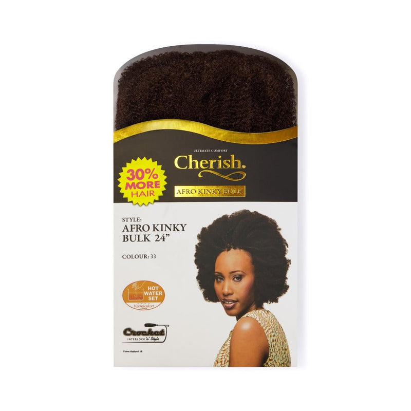 Cherish Bulk - Afro Kinky Bulk 24" Inches Length, Cherish, Beautizone UK