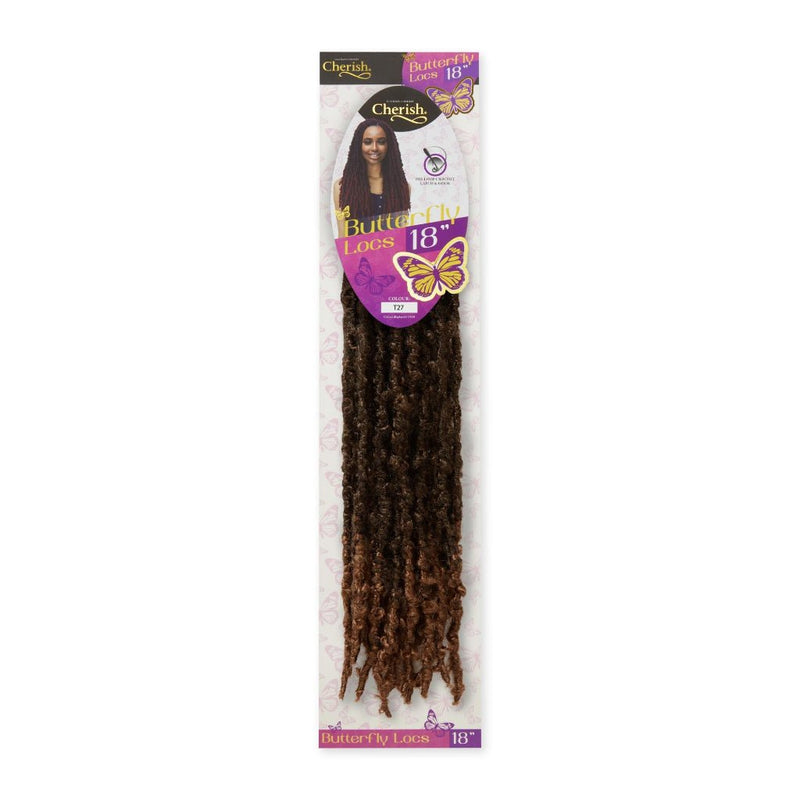 Cherish Bulk Butterfly Locs 12” & 18” - Pre - Looped Crochet Hair for Effortless & Stylish Faux Locs, Cherish, Beautizone UK