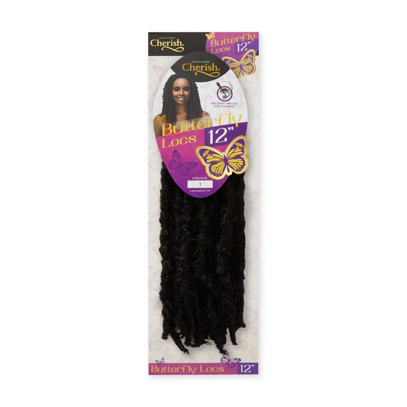 Cherish Bulk Butterfly Locs 12” & 18” - Pre - Looped Crochet Hair for Effortless & Stylish Faux Locs, Cherish, Beautizone UK