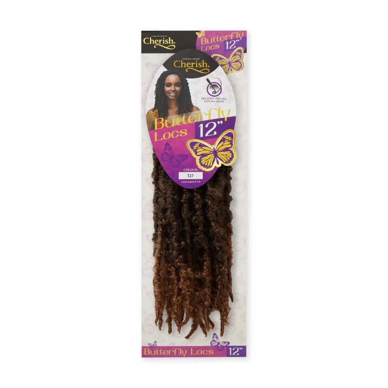 Cherish Bulk Butterfly Locs 12” & 18” - Pre - Looped Crochet Hair for Effortless & Stylish Faux Locs, Cherish, Beautizone UK