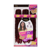 Cherish Bulk Butterfly Locs Crochet Hair 3x Value Pack - 14" Inches, Cherish, Beautizone UK