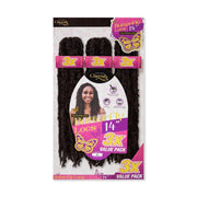 Cherish Bulk Butterfly Locs Crochet Hair 3x Value Pack - 14" Inches, Cherish, Beautizone UK