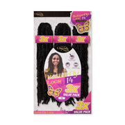 Cherish Bulk Butterfly Locs Crochet Hair 3x Value Pack - 14" Inches, Cherish, Beautizone UK