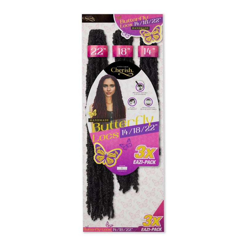 Cherish Butterfly Locs 14”/18”/22” Crochet Hair - Value Pack, Cherish, Beautizone UK