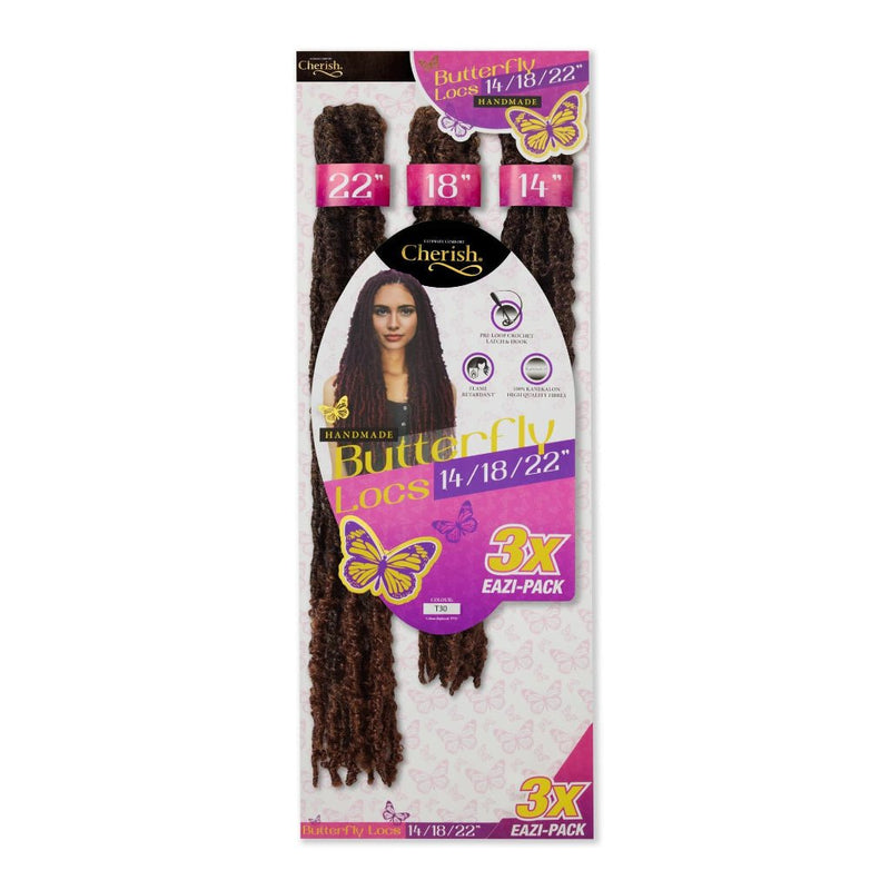 Cherish Butterfly Locs 14”/18”/22” Crochet Hair - Value Pack, Cherish, Beautizone UK