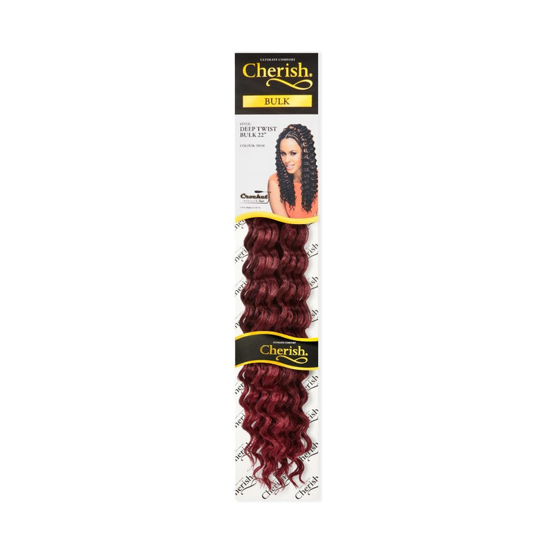 Cherish Deep Twist Bulk 22'' Synthetic Hair Braids All Colors, Cherish, Beautizone UK