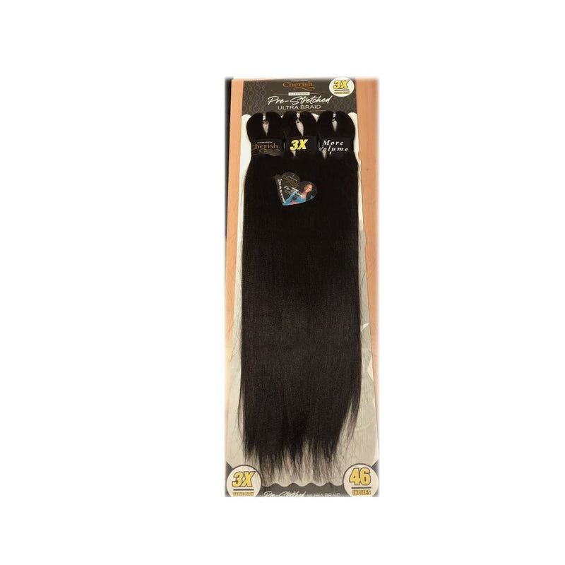 Cherish Pre Stretched Ultra Braid 46" 3x Pack Value Braid, Cherish, Beautizone UK