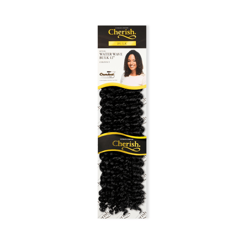 Cherish Water Wave Bulk 12” Crochet Hair Extensions, Cherish, Beautizone UK