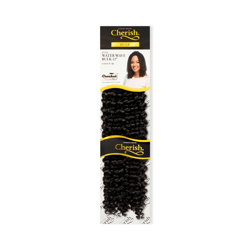 Cherish Water Wave Bulk 12” Crochet Hair Extensions, Cherish, Beautizone UK