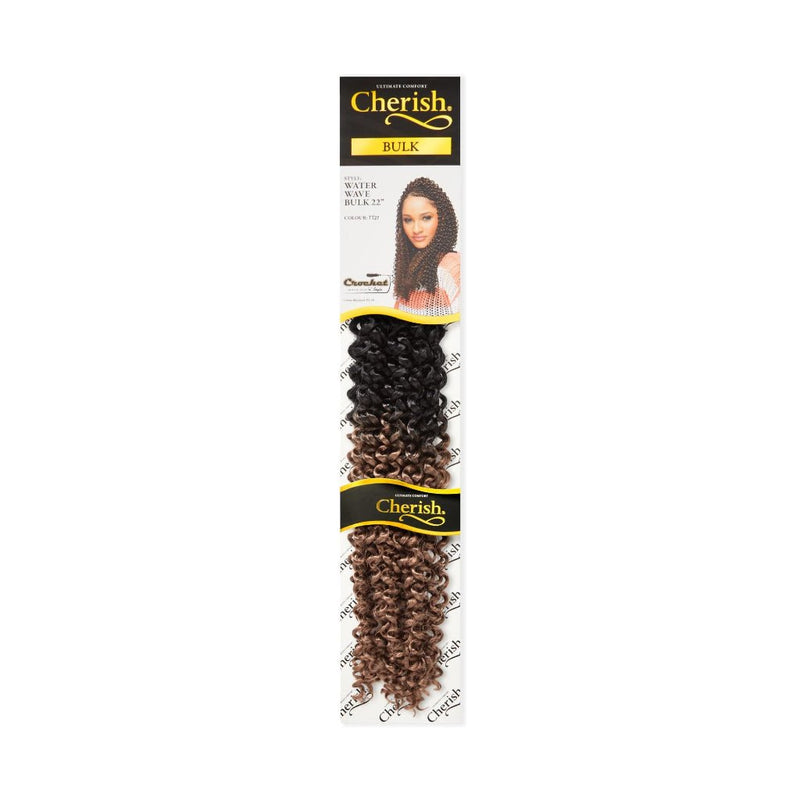 Cherish Water Wave Bulk 22'' Crochet Hair Braids (All Colours), Cherish, Beautizone UK