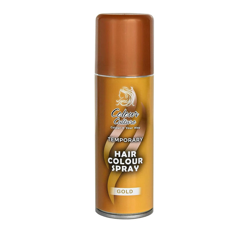 Colour Culture Temporary Hair Colour Gold Spray 125ml, Colour Culture, Beautizone UK