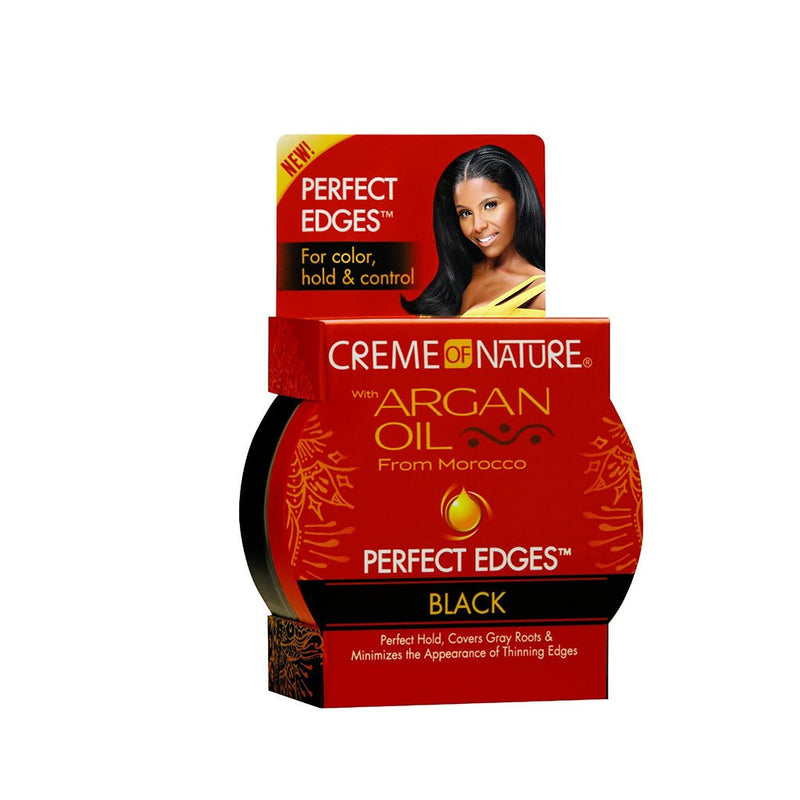 Creme of Nature Argan Oil Perfect Edges Control Gel BLACK 63.7g, Creme of Nature, Beautizone UK