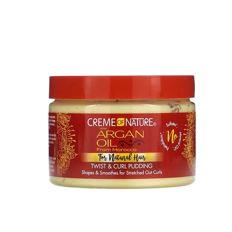 Creme of Nature Argan Oil Twist & Curl Pudding Curl Enhancing Creme 326g, Creme of Nature, Beautizone UK
