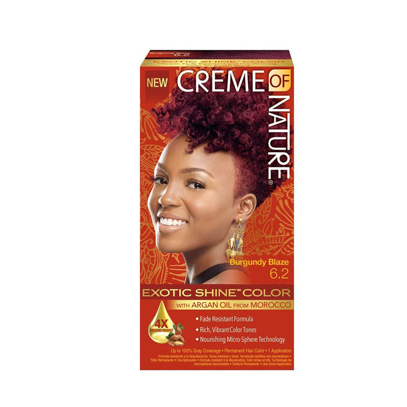 Creme of Nature Exotic Shine Permanent Hair Color 6.2 Burgundy Blaze, Creme of Nature, Beautizone UK