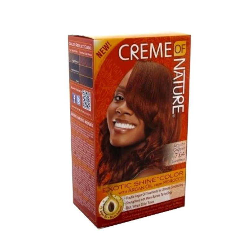 Creme of Nature Exotic Shine Permanent Hair Color (7.64 Bronze Copper), Creme of Nature, Beautizone UK
