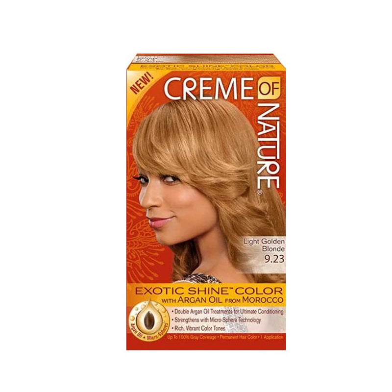 Creme of Nature Exotic Shine Permanent Hair Color (9.23 Light Golden Blonde), Creme of Nature, Beautizone UK