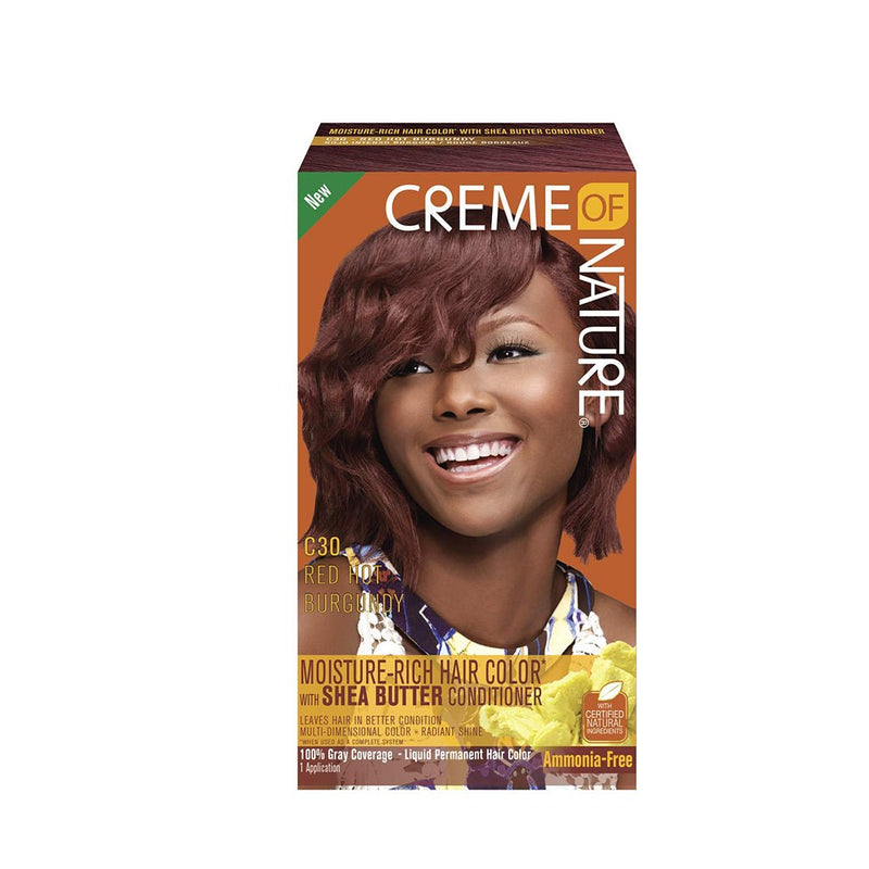 Creme of Nature Hair Color C30 Red Hot Burgundy, Creme of Nature, Beautizone UK