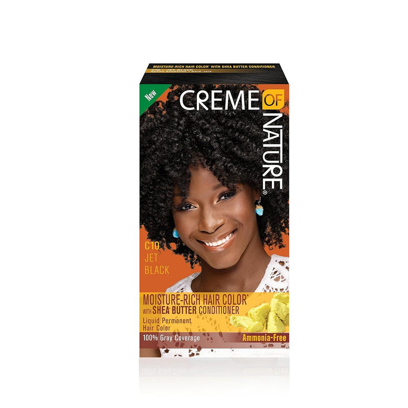 Creme of Nature Hair Dye l Color (C10 Jet Black), Creme of Nature, Beautizone UK
