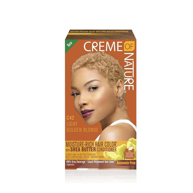 Creme of Nature Hair Dye l Color C42 Light Golden Blonde, Creme of Nature, Beautizone UK