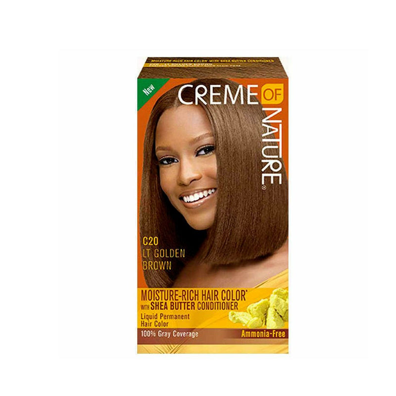 Creme of Nature Hair Dye LT Golden Brown C20, Creme of Nature, Beautizone UK