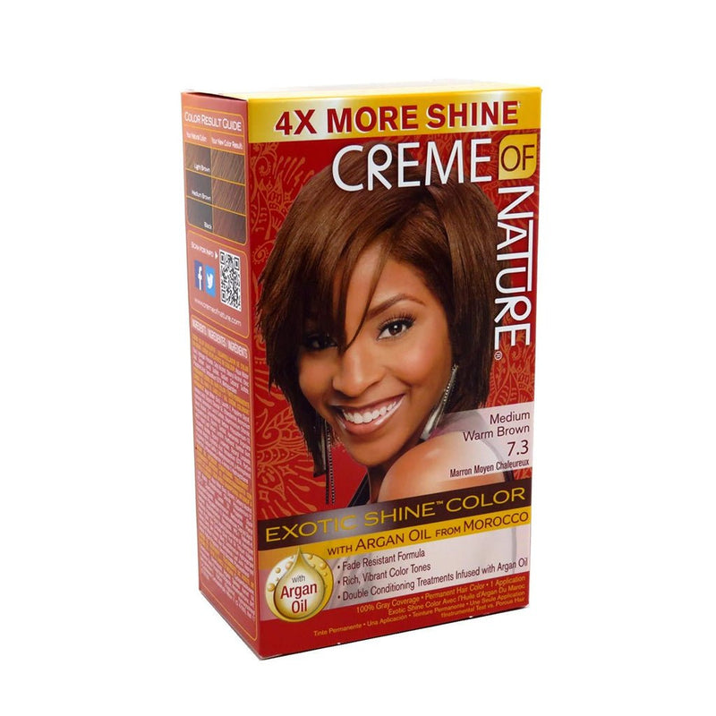 Creme of Nature Permanent Hair Color (7.3 Medium Warm Brown), Creme of Nature, Beautizone UK