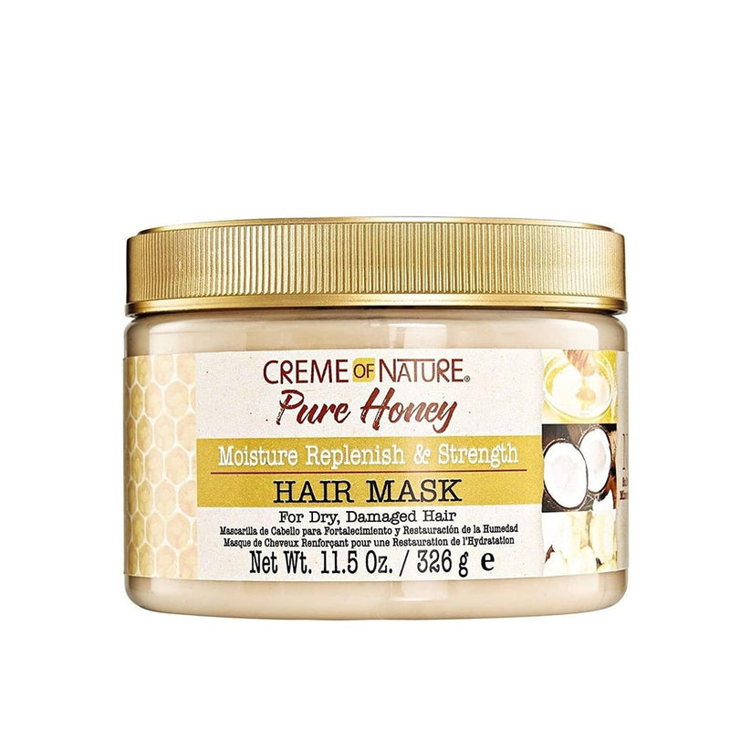 Creme of nature Pure Honey Moist Replenish & Strength Hair Mask 326g, Creme of Nature, Beautizone UK