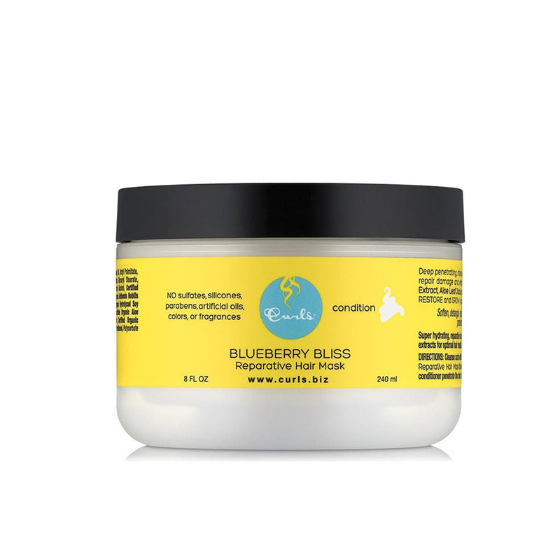 Curls Blueberry Bliss Blueberry Bliss Reparative Hair Mask 240ml, Curls Blueberry Bliss, Beautizone UK