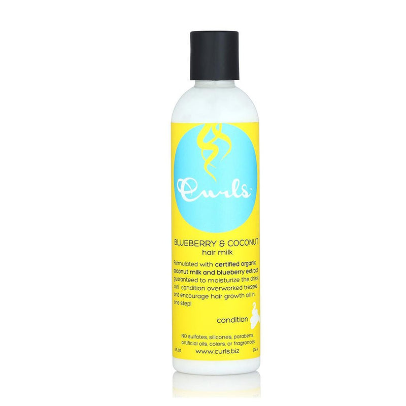 Curls Blueberry Bliss Blueberry & Coconut Hair Milk 236ml, Curls Blueberry Bliss, Beautizone UK