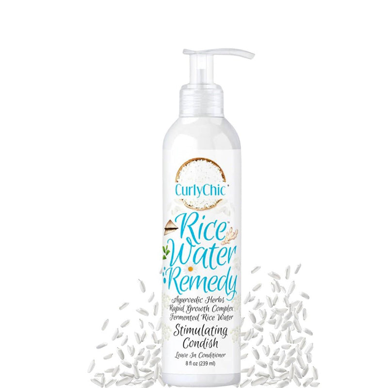 Curly Chic Rice Water Stimulating Leave In Conditioner 239ml, CurlyChic, Beautizone UK