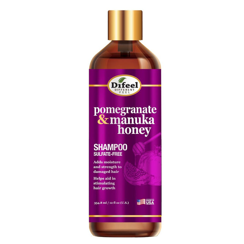 Difeel Pomegranate & Manuka Honey Sulfate - Free Shampoo 354.8ml, Difeel, Beautizone UK