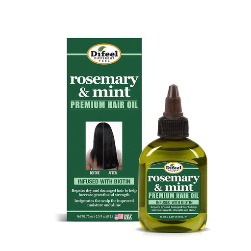 Difeel Rosemary and Mint Premium Hair Oil with Biotin 75ml, Difeel, Beautizone UK