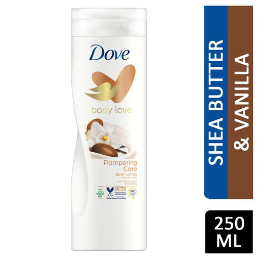 Dove Body Love Pampering with Shea & Vanilla Body Lotion 250ml, Dove, Beautizone UK